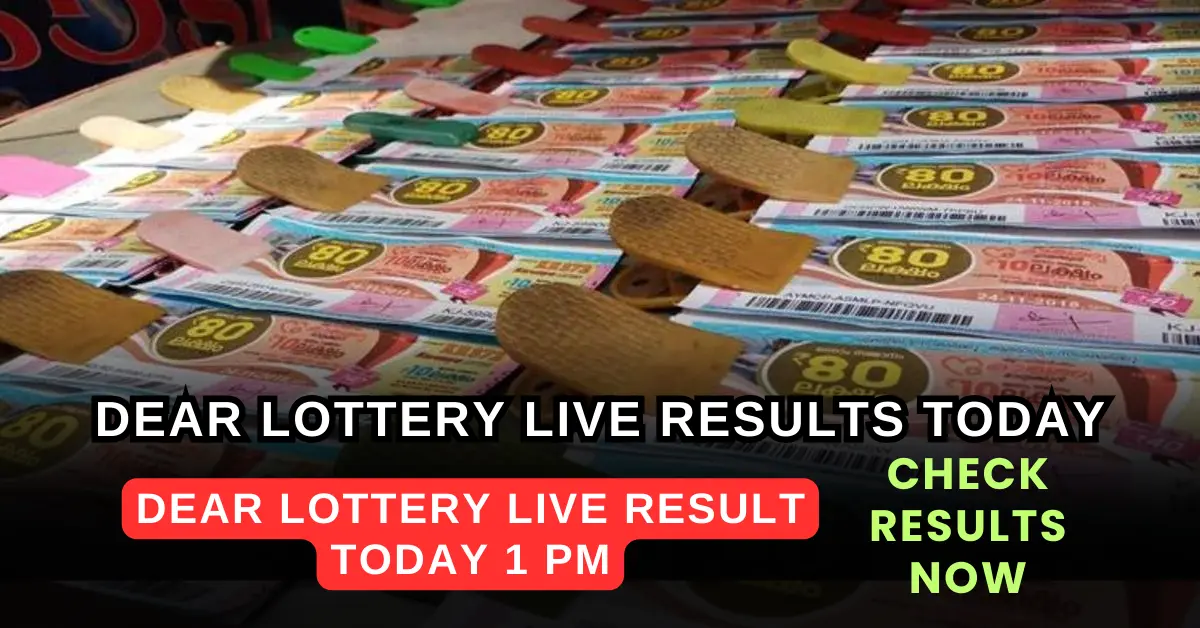 Dear Lottery Live Result Today 1 PM_Digidekho